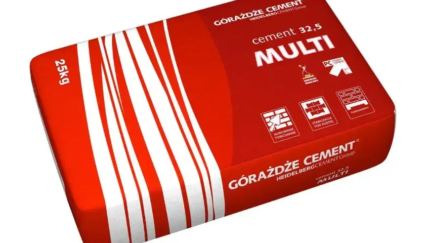 Worek cementu Górażdże MULTI 25kg. Zastanawiasz się, ile kosztuje worek cementu? Ten produkt jest idealny do murowania, tynkowania, stabilizacji pod kostkę i fundamentów.